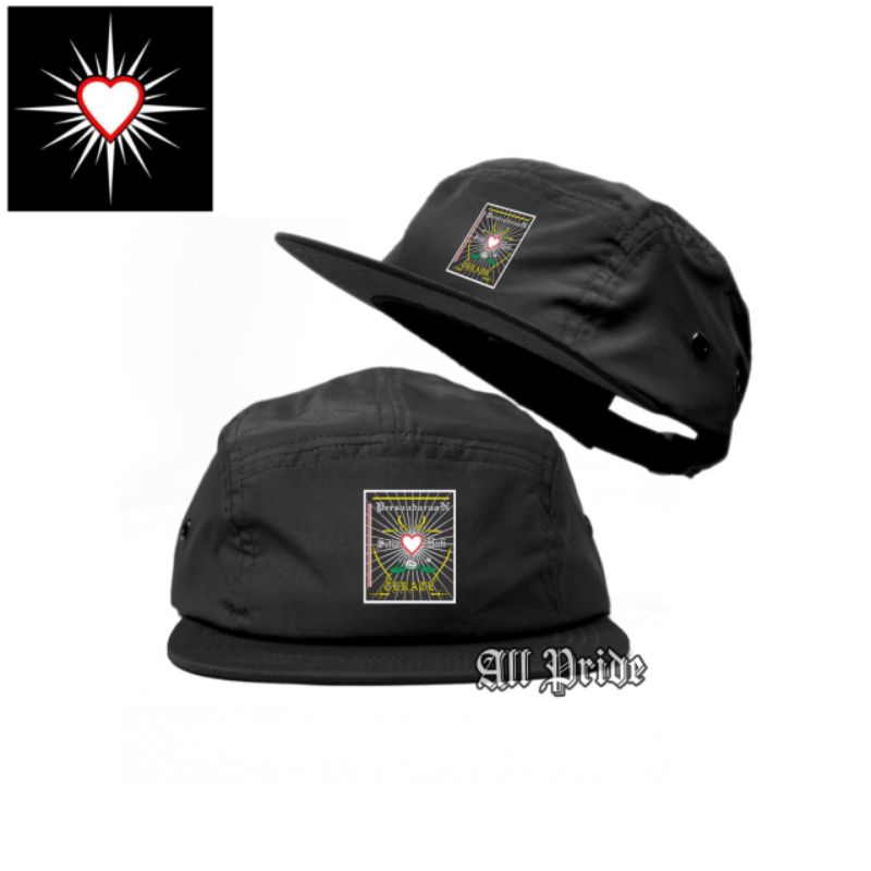 Topi 5 Panel Snapback Premium/Five Panel Snapback/Topi Distro Pria Wanita Fighter Wear/PSHT TERATE P