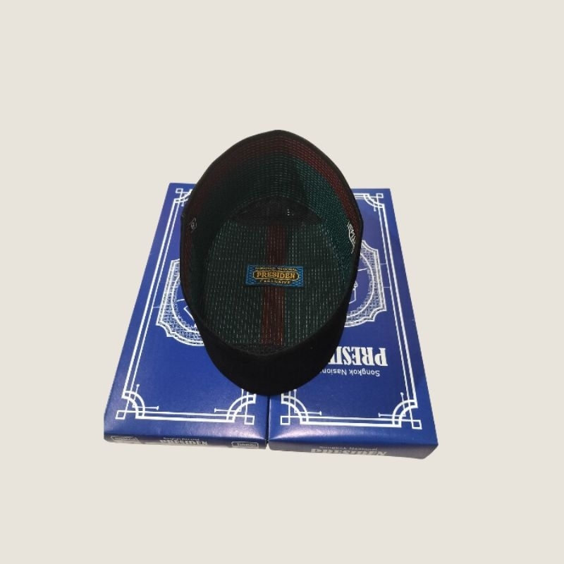 Peci Songkok AC Hitam kopiyah Polos Tinggi 9 cm anak dan dewasa