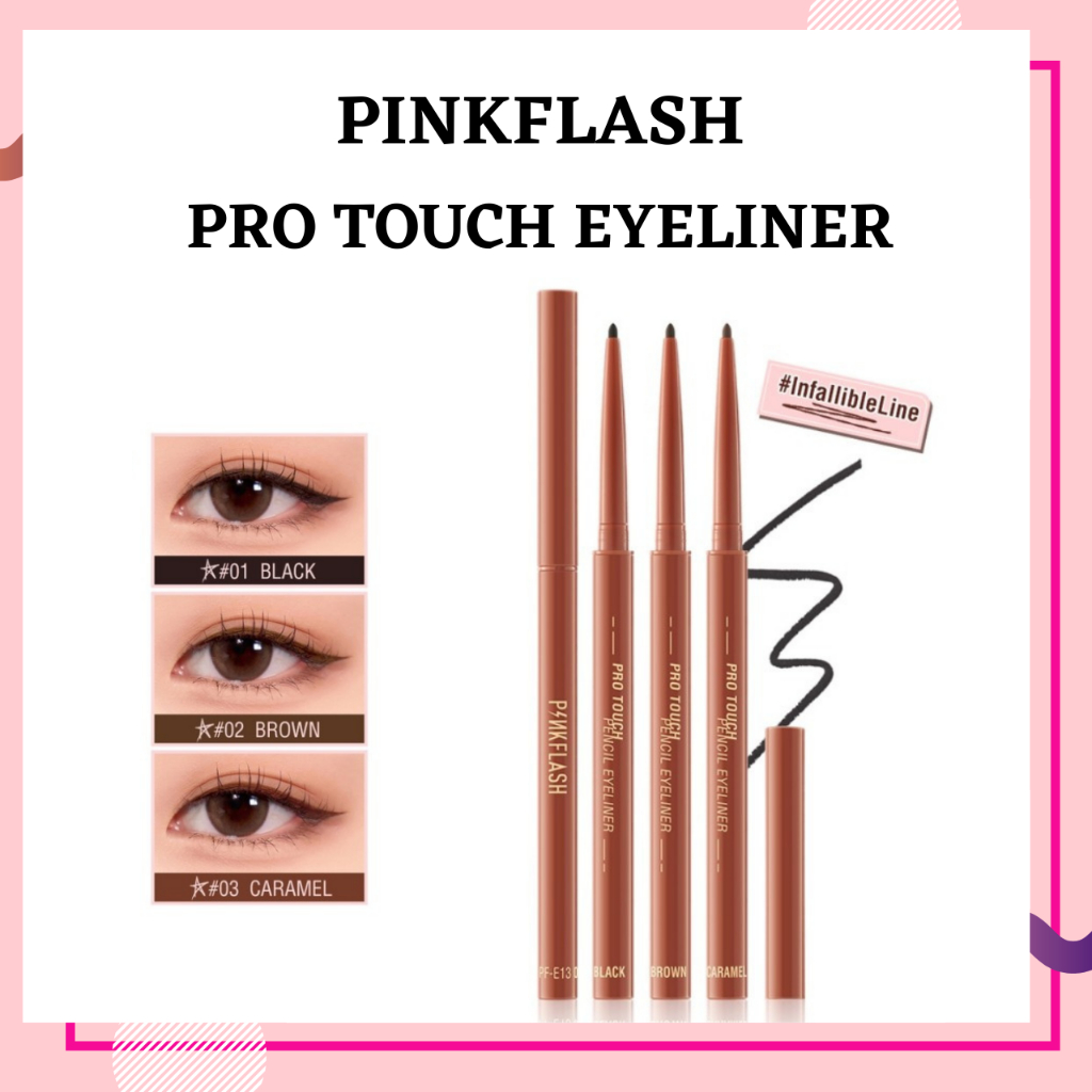 Pinkflash Pro Touch Pencil Eyeliner | Infallible Line Hyperfine Smooth Get Eyeliner