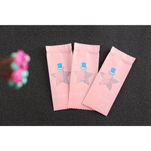 

Plastik Nougat - Permen - Coklat Pink Star Terbatas