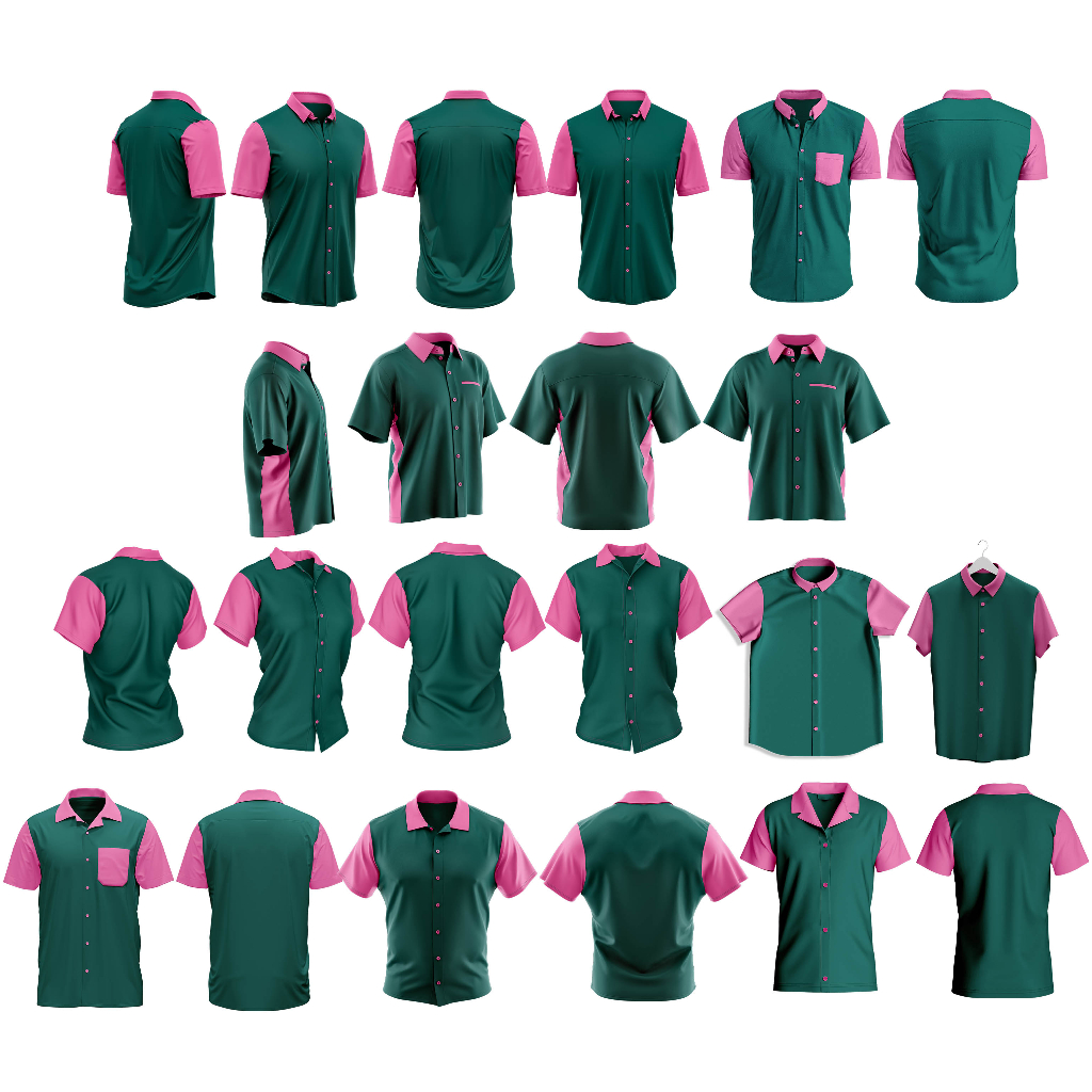 Mockup Kemeja Lengan Pendek - PSD