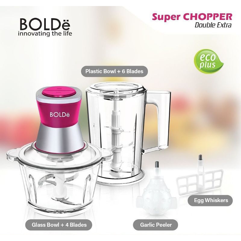 Super CHOPPER DOUBLE EXTRA ( EXTRA CUP + ACCESSORIES ) Original BOLDe