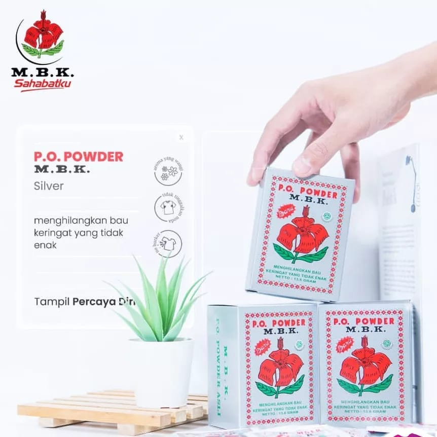 ✿ELYSABETHME✿ Bedak tabur SACHET mbk M.B.K anti bau dan biang keringat bisa untuk pria dan wanita