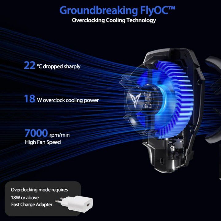Flydigi B5 Fan Cooler Radiator Pendingin Hp Cooling Fan Gaming With Overclocking technologi ( BINTANG ACC )