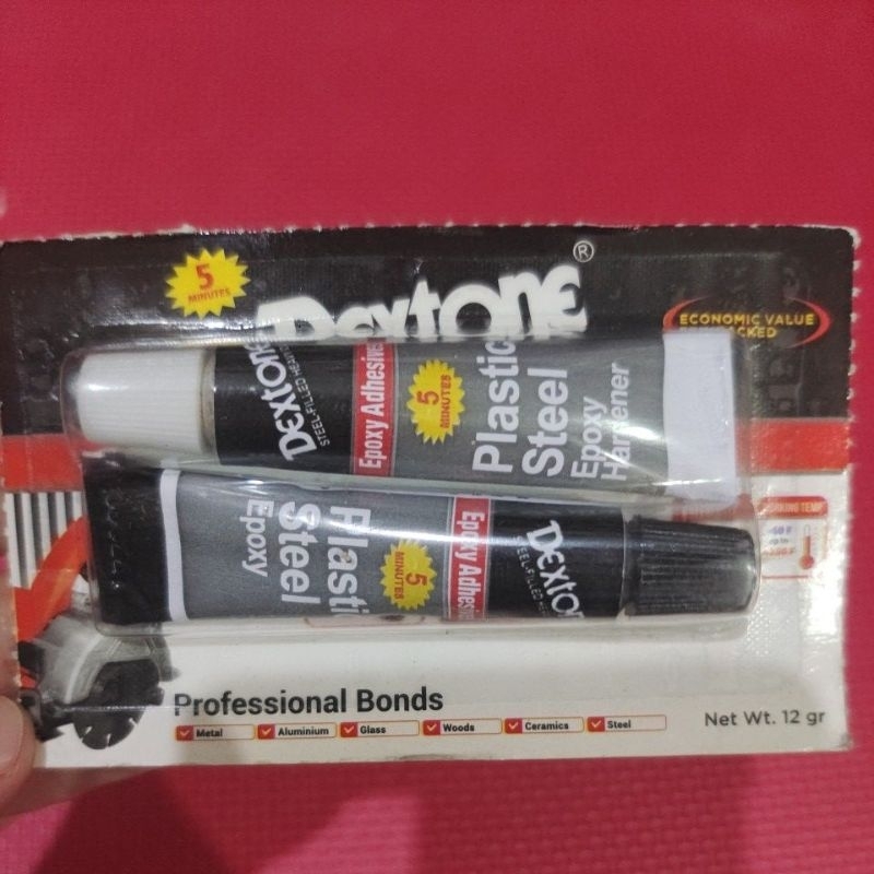 

Lem Campur Dextone Lem Epoxy Adhesives Lem 5Menit Lem Hitam Putih 12gr