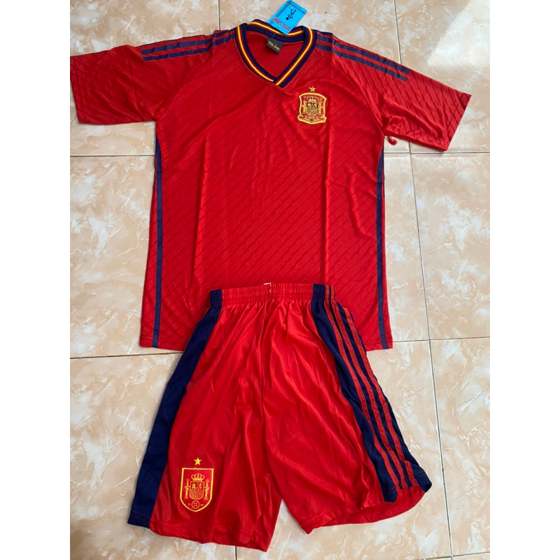 SETELAN JERSEY SPANYOL SPAIN SATU SET DEWASA