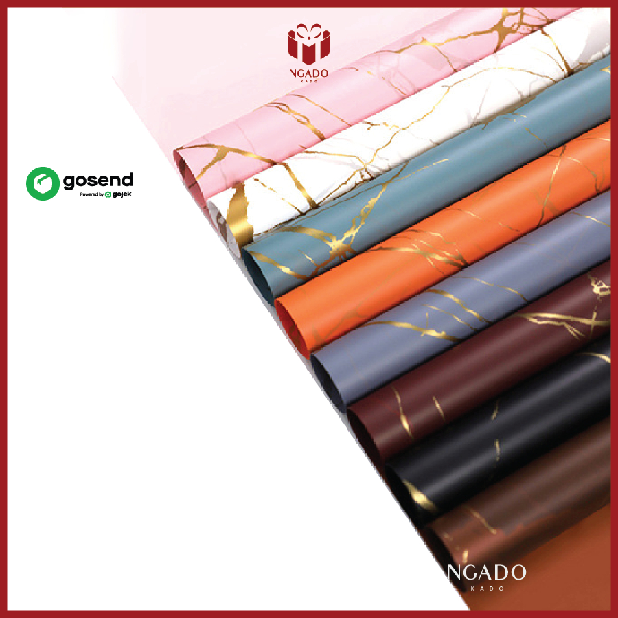 

[ 20 Lembar ] CELLOPHANE MARBLE FLOWER WRAPPING PAPER MOTIF MARMER KERTAS BUKET BUNGA FLORIST BOUQUET KOREAN PAPER FOWER