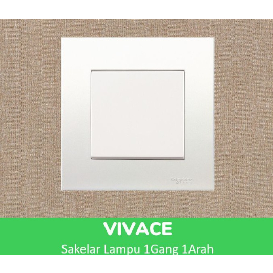 Schneider Vivace Saklar Engkel / Saklar Tunggal / 1Gang 1Arah KB31_1