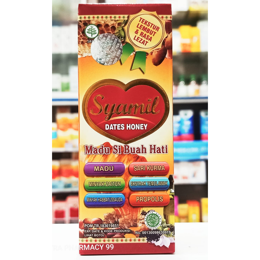 Syamil Dates Honey 𝐌𝐚𝐝𝐮 𝐒𝐢 𝐁𝐮𝐚𝐡 𝐇𝐚𝐭𝐢 125ML - Menambah Nafsu Makan Anak