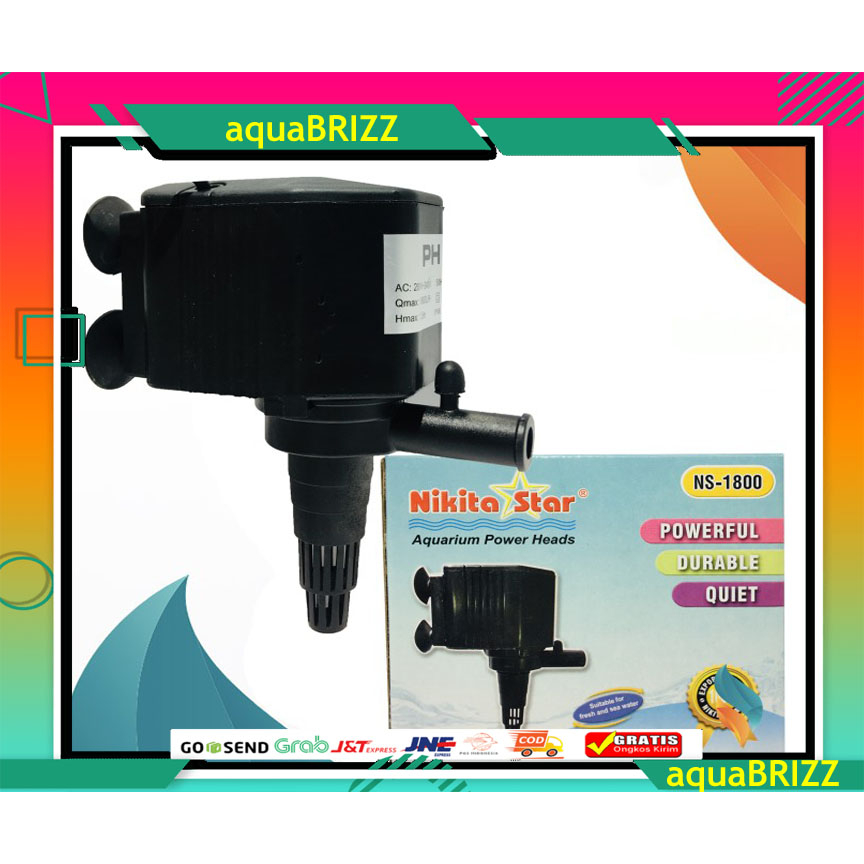 Mesin Pompa Power Head Aquarium ns1800 Nikita Star NS 1800