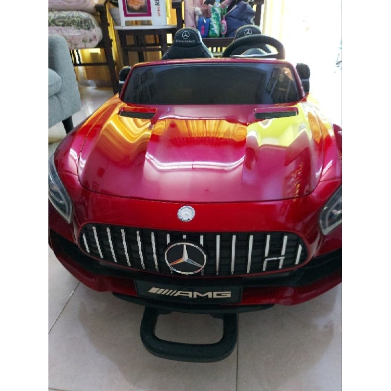 Pliko Mercedes Benz AMG GTR Licensed Mobil Aki Mainan Anak – Red - Bekas