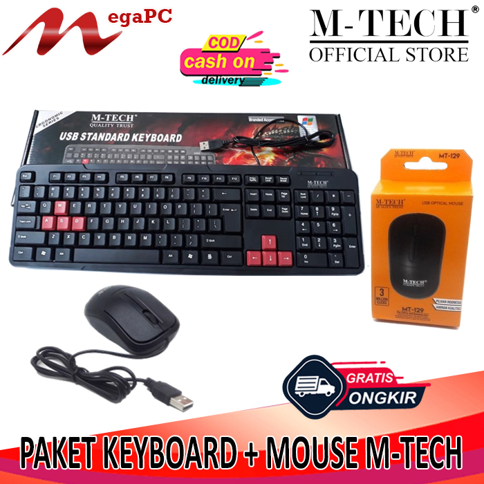 PROMO Keyboard Mouse M-Tech Kabel USB