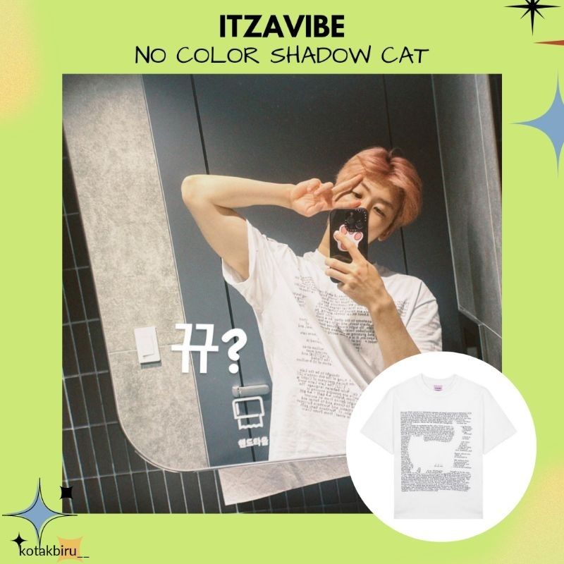 ITZAVIBE JAEMIN (NO COLOR SHADOW CAT TSHIRT)