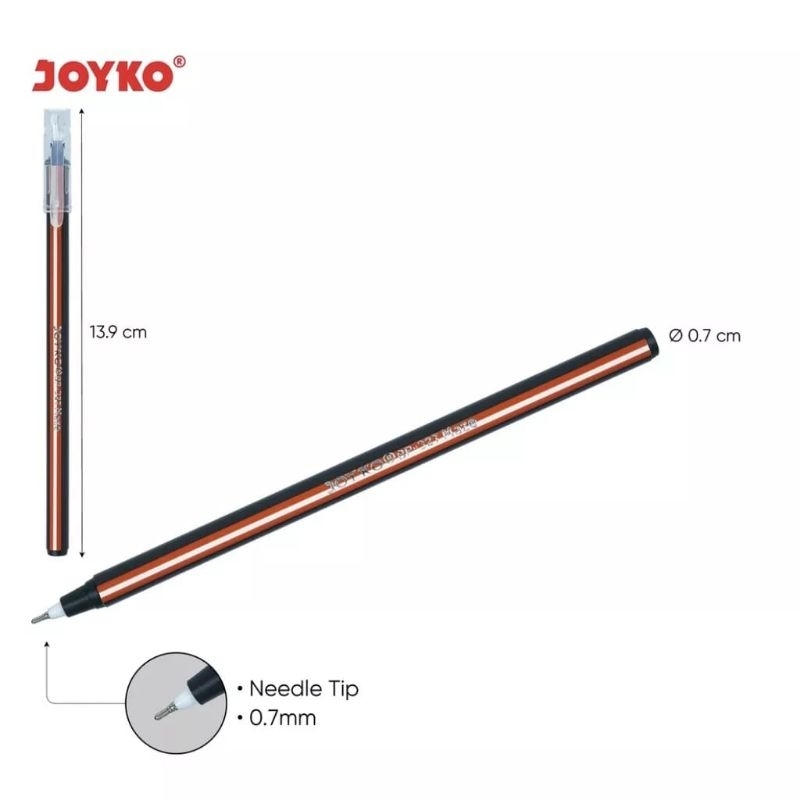 

1pcs JOYKO PULPEN BALL POINT MAZE BP-327 TINTA HITAM / PENA