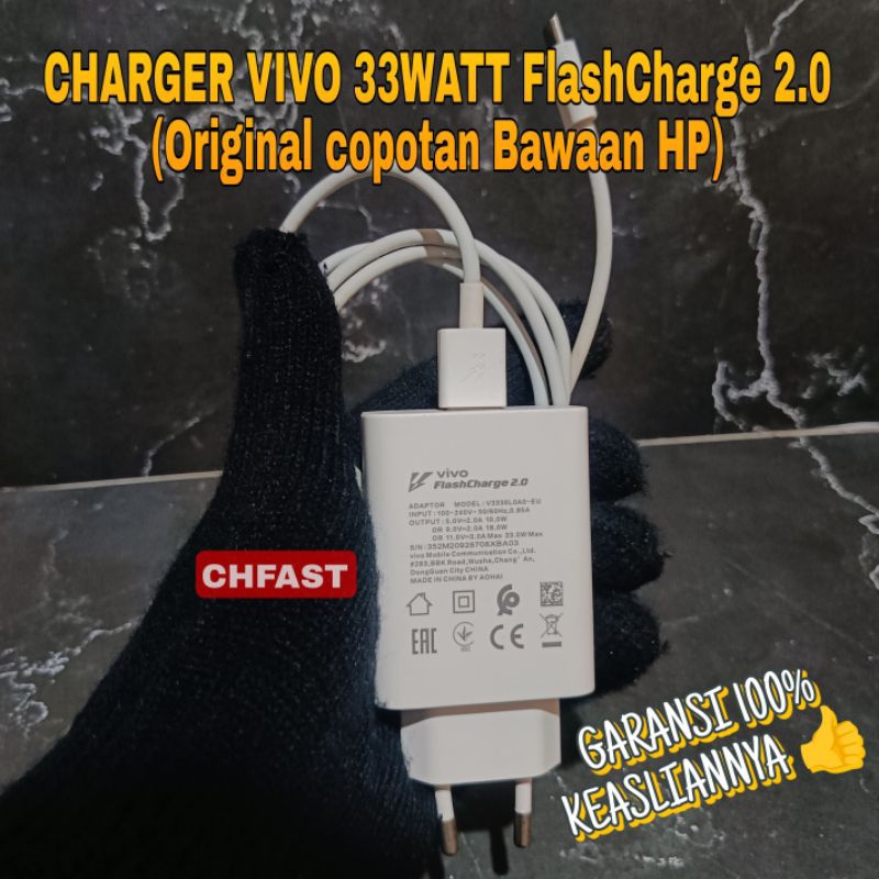 Charger Vivo 33Watt Original Copotan HP (FULLSET)