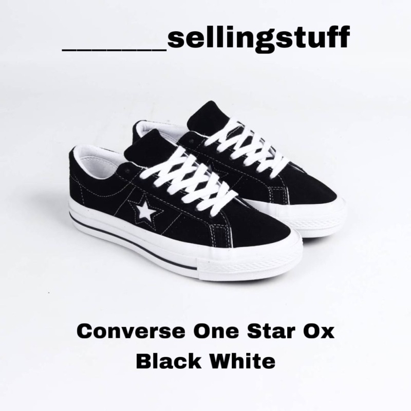 Converse One Star Ox Black White