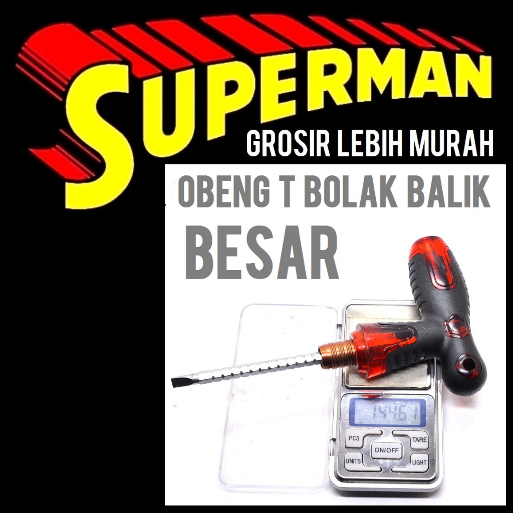 (M3) OBENG T BOLAK BALIK BESAR 2IN1 panjang pendek  2 in 1 bukan yang kecil superman jogja supermanj