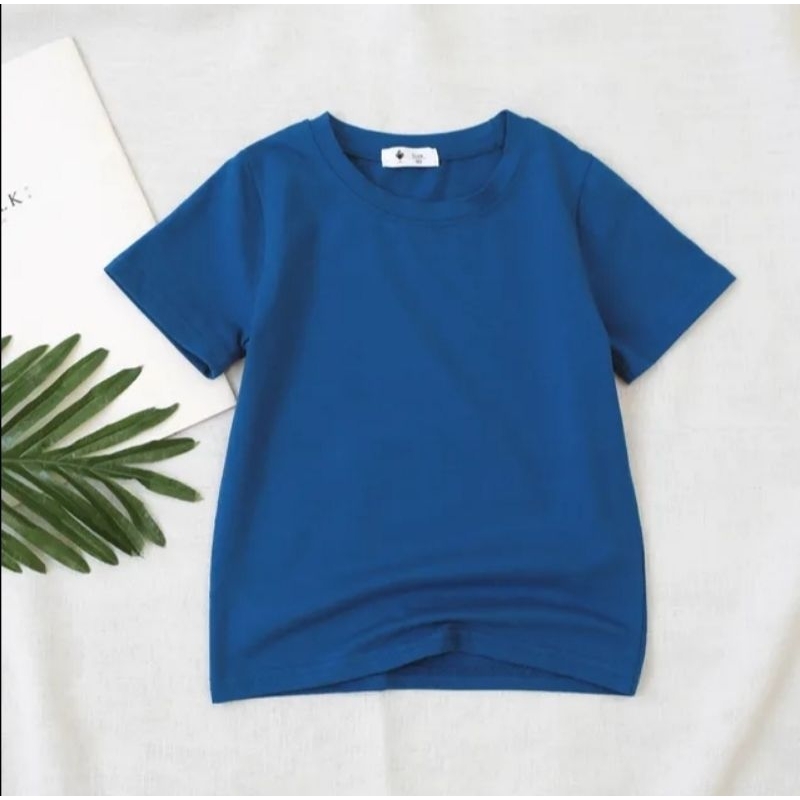 Kaos Polos Anak Baju Kaos Anak Laki Laki Perempuan 2-10 Tahun Kaos Oblong Anak