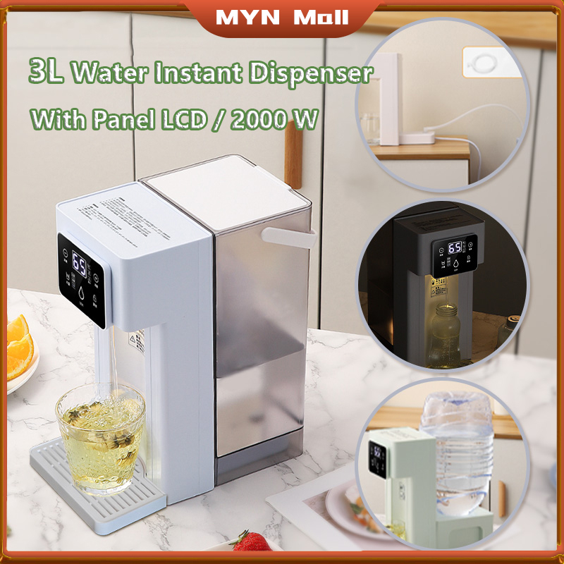 3L Water Instant Dispenser Panel LCD / Dispenser Air Instan / Dispenser Air Instan Pemanas Kecil Rumah Tangga / Hot Water Dispenser