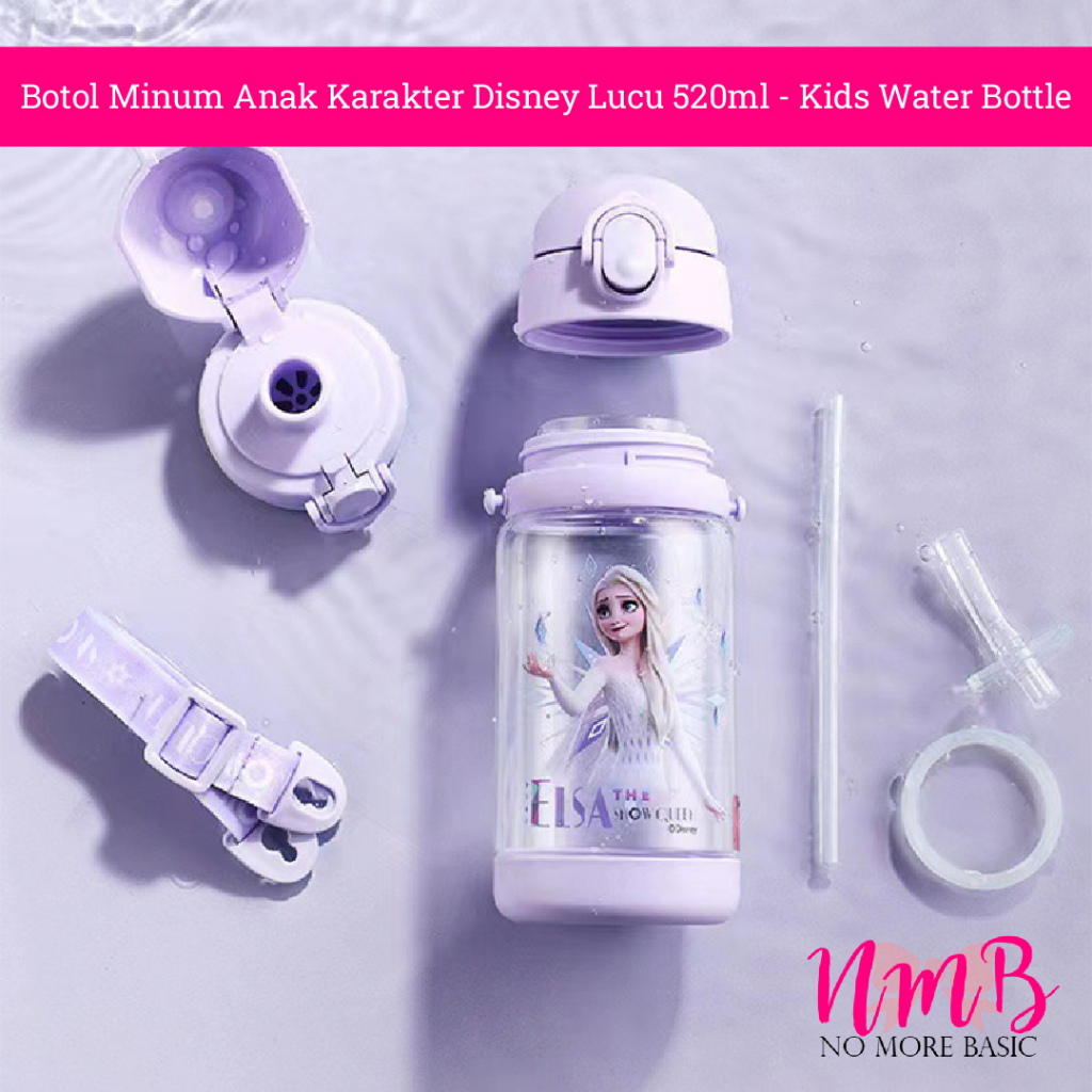 Botol Minum Anak Karakter Disney Lucu 520ml - Kids Water Bottle