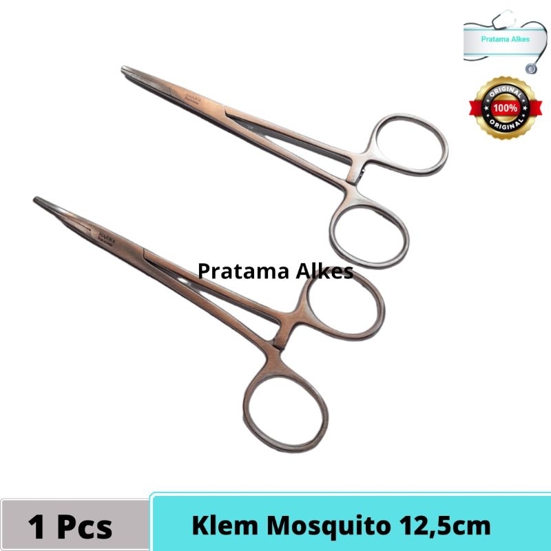 Mosquito 12,5cm Lurus / Bengkok Marwa Arteri Klem