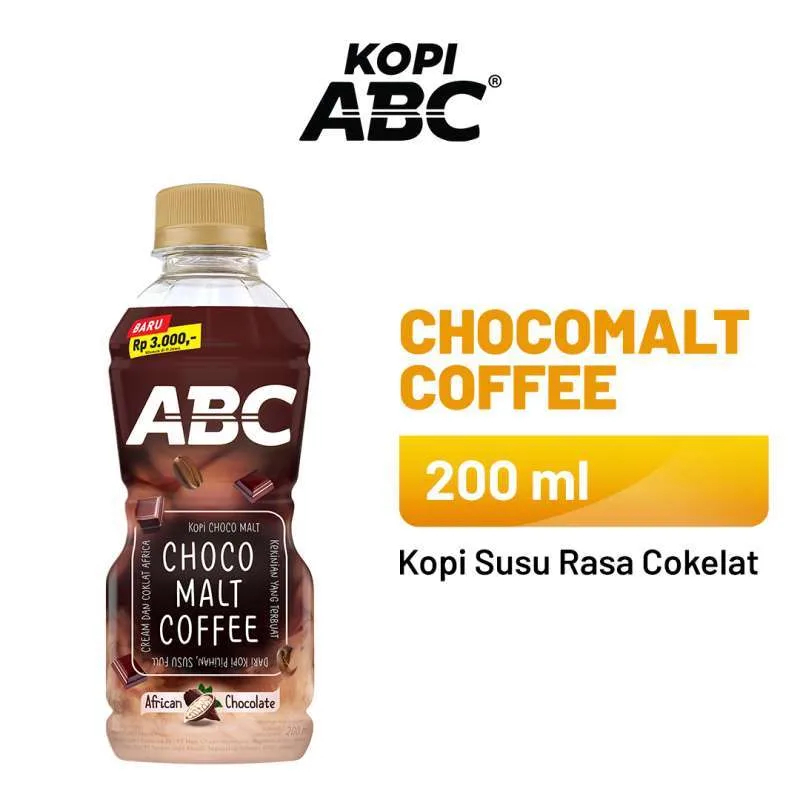 

ABC Choco Malt Coffee RTD Botol 200ml