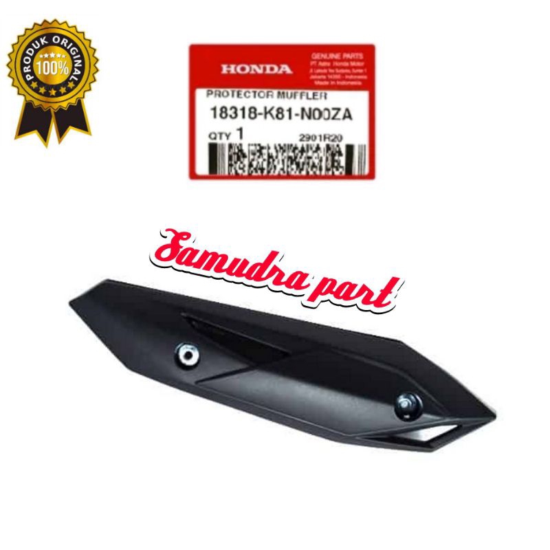 Cover Knalpot Beat Eco Beat street Tameng tutup Knalpot Beat Street Beat eco original 18318K81N00ZA