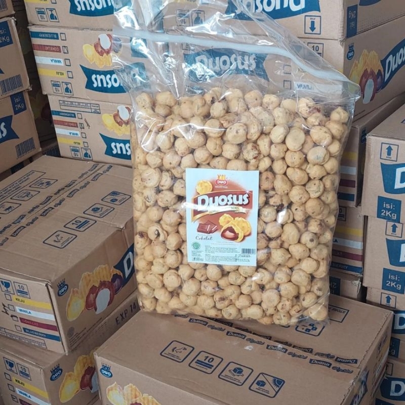 

DUOSUS COKELAT 2 KG - DUO SUS COKLAT KERING FRESH 2 KG - DOUSUS COKLAT - DOU SOES - KUE SOES COKLAT