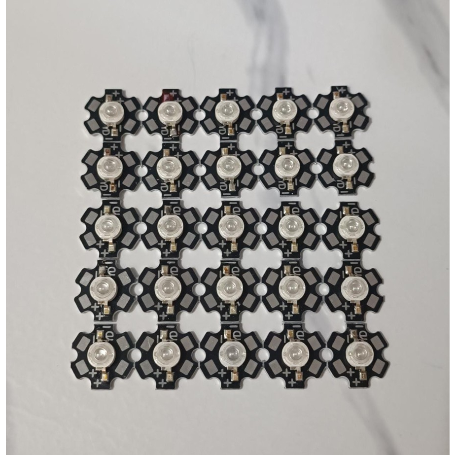 Lampu High Power LED HPL 1 Watt Cahaya Hijau + Heatsink Pendingin Untuk Torpedo, Dll