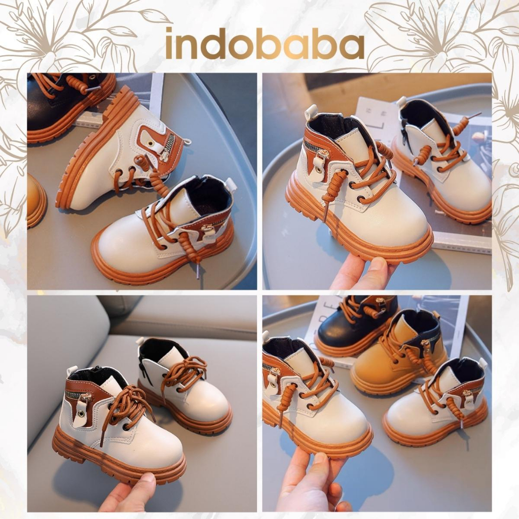 indobaba Sepatu Boots Anak Sepatu Boots Perempuan Anak Import 1-5 Tahun S145