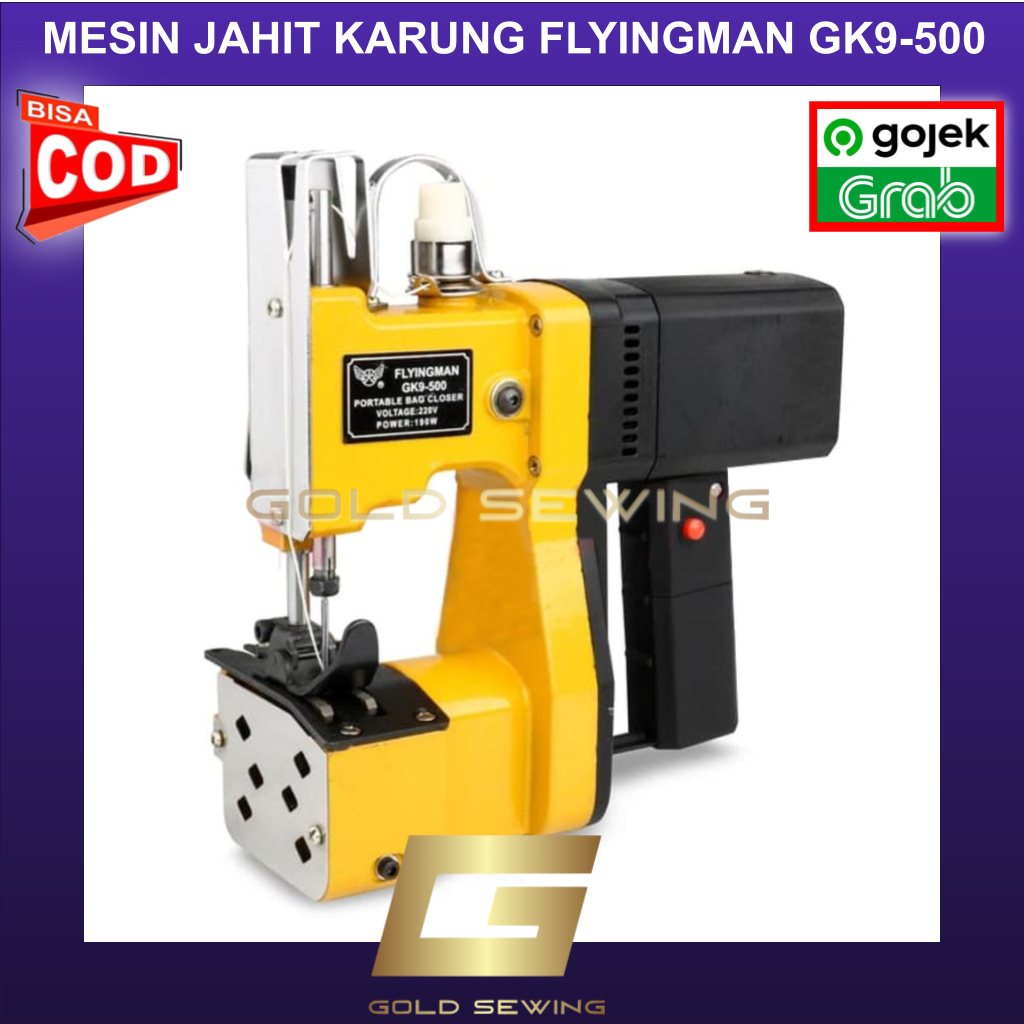 Flyingman Gk 9 - 500 Mesin Jahit Karung Beras Geotextile Portable Bag Closer Gk9 500 Gk9-500