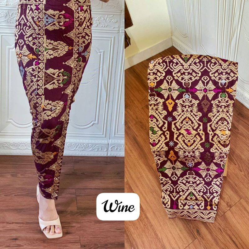 Kamen Jadi Bordir strait Terbaru || rok bordir bali || rok songket || rok batik