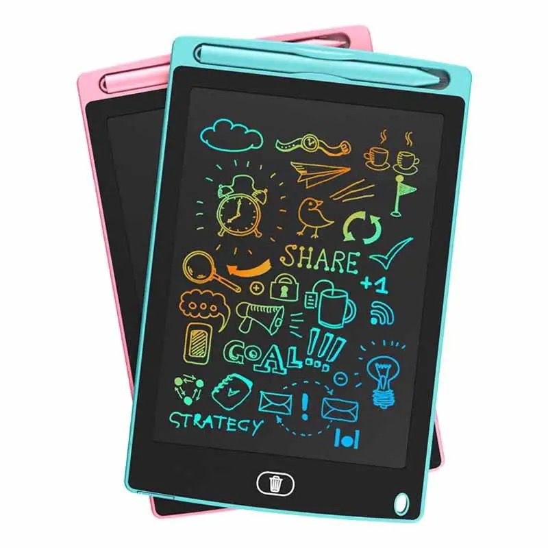 SL LCD WRITTING TABLET COLORFULL 12 INCH PAPAN TULIS ANAK WARNA DRAWING TABLET RAINBOW