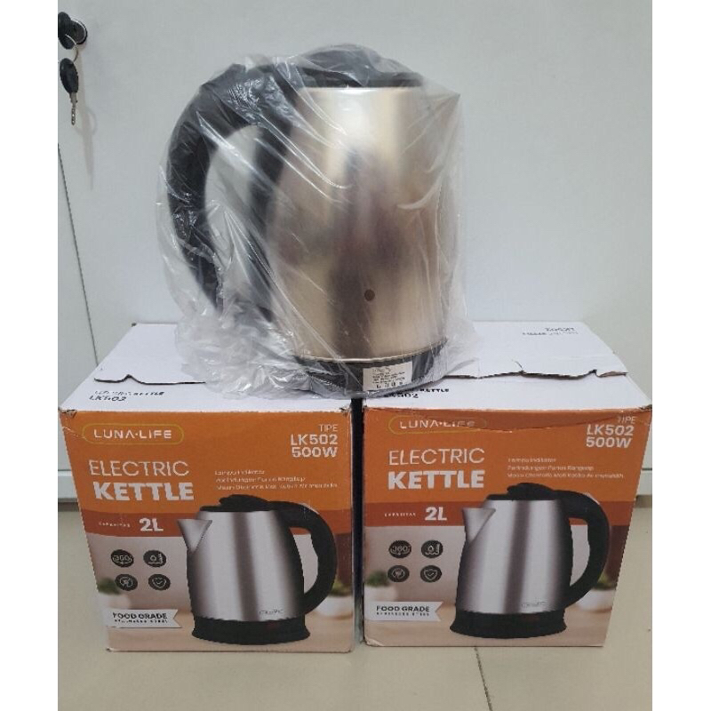 Electric Kettle LK-502 Luna Life/ Teko Listrik Luna Life 2 Liter New Garansi Resmi