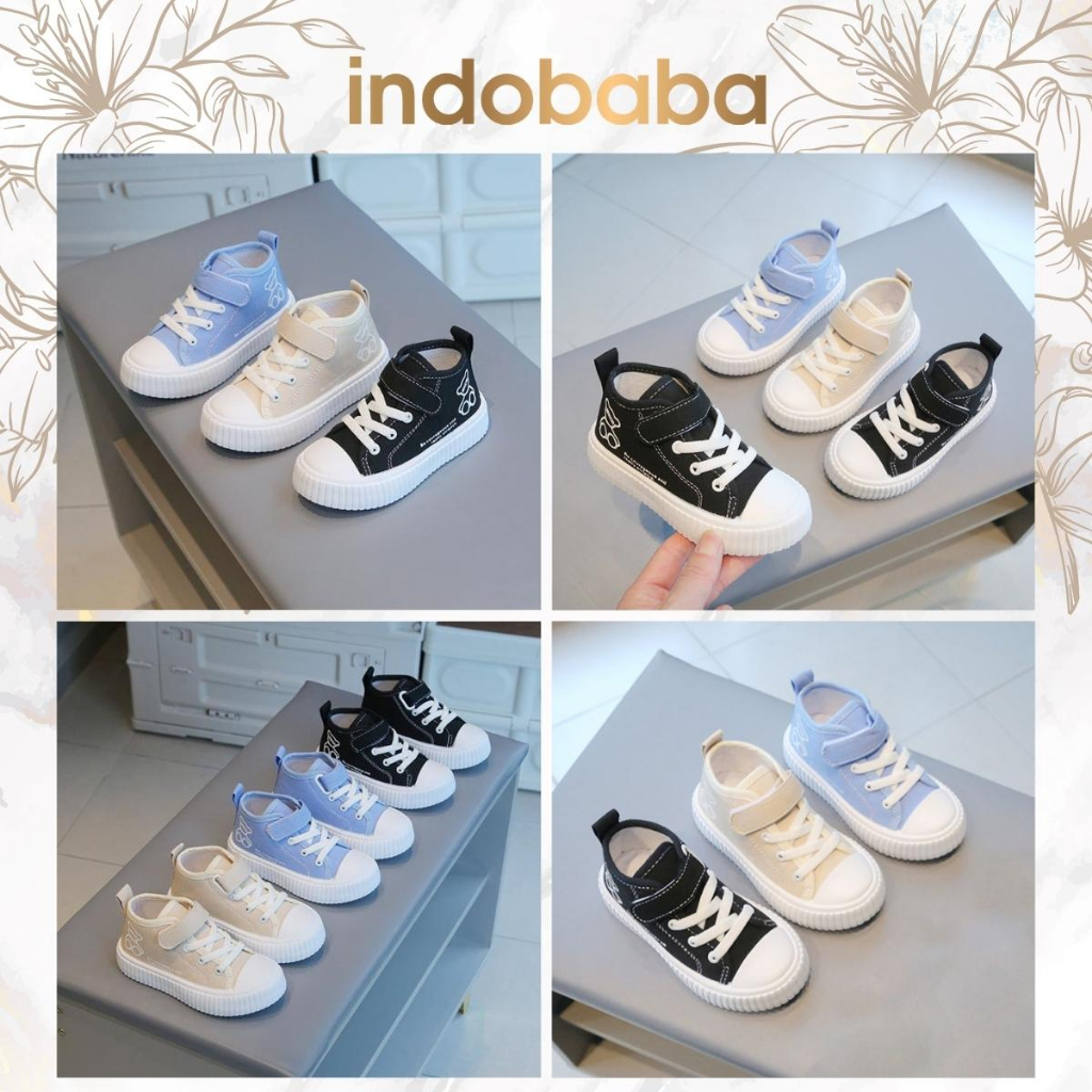 indobaba Sepatu Anak Perempuan Import Sneaker Anak Laki laki Import Usia 1-5 Tahun S176