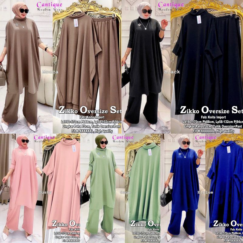 Pakaian Wanita Zikko Oversize Set