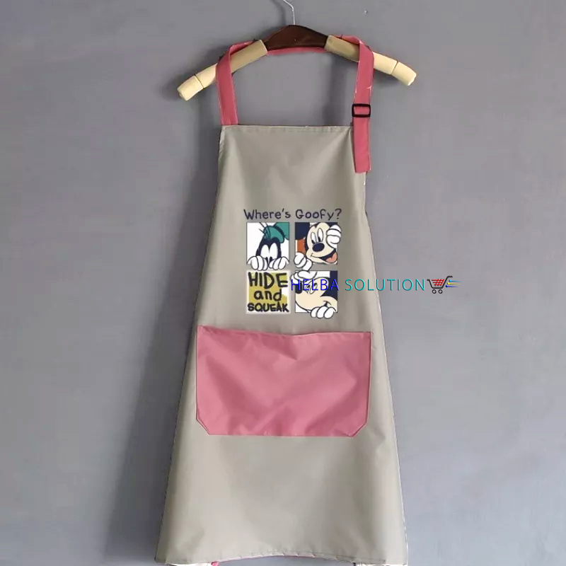 Apron Dapur Celemek Masak Chef Barista Waiter Anti Air Karakter Kartun