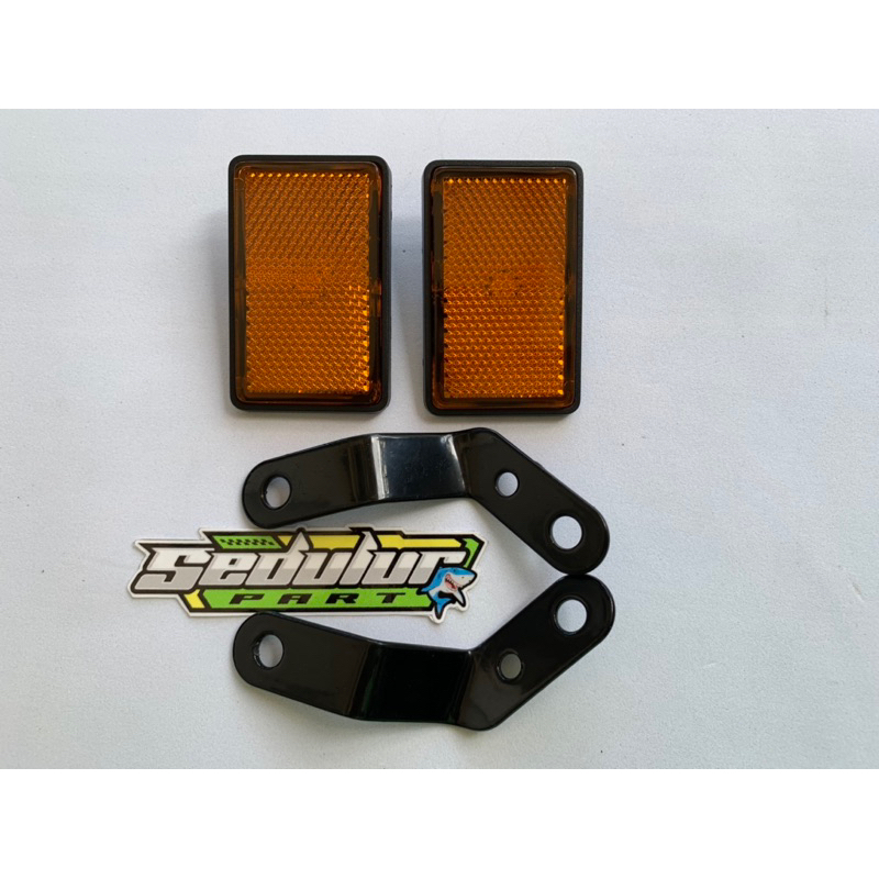 MATA KUCING KIRI KANAN SET BREKET YAMAHA RXZ MILE DAN RXZ CATALYZER SETARA ASLI