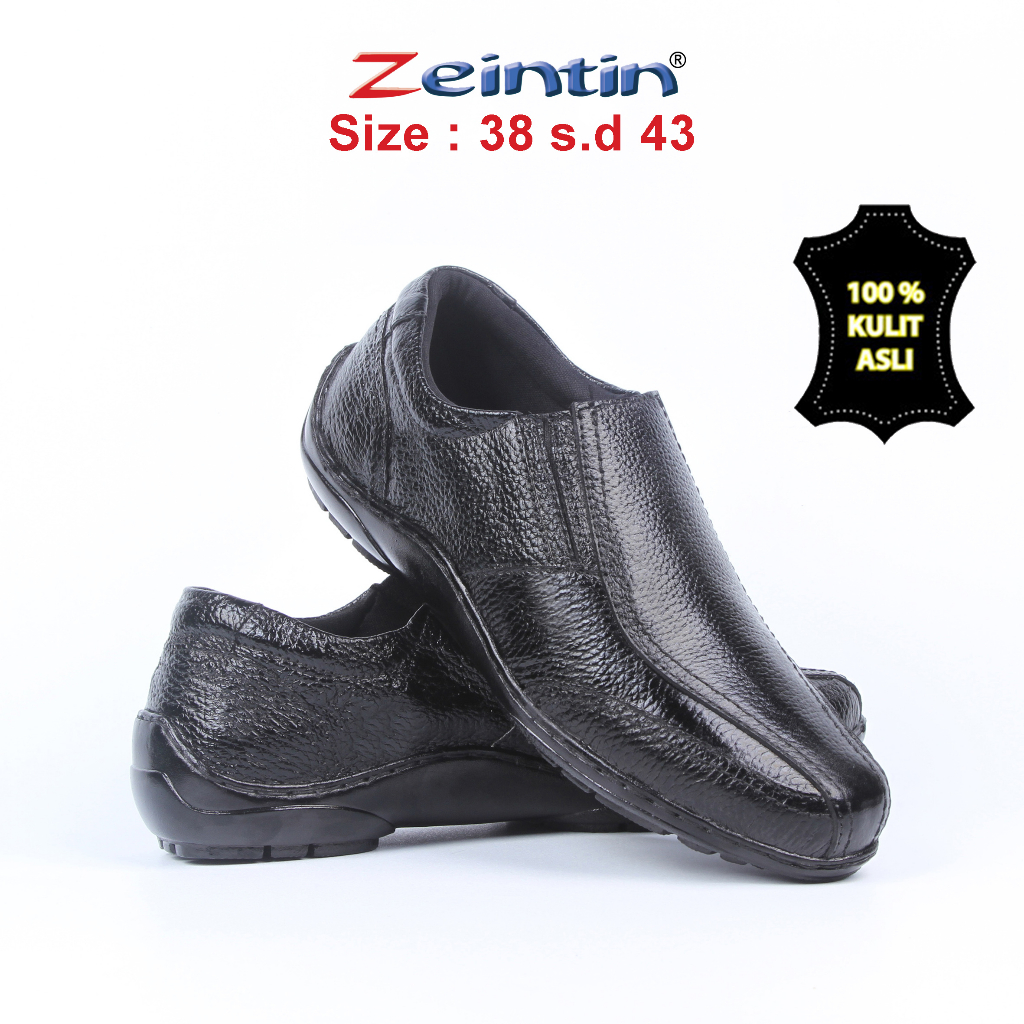 Zeintin - Sepatu Pantofel Sepatu Kulit Fantofel Pria Sepatu Formal Kuliah Kerja Kantor Santai AJ