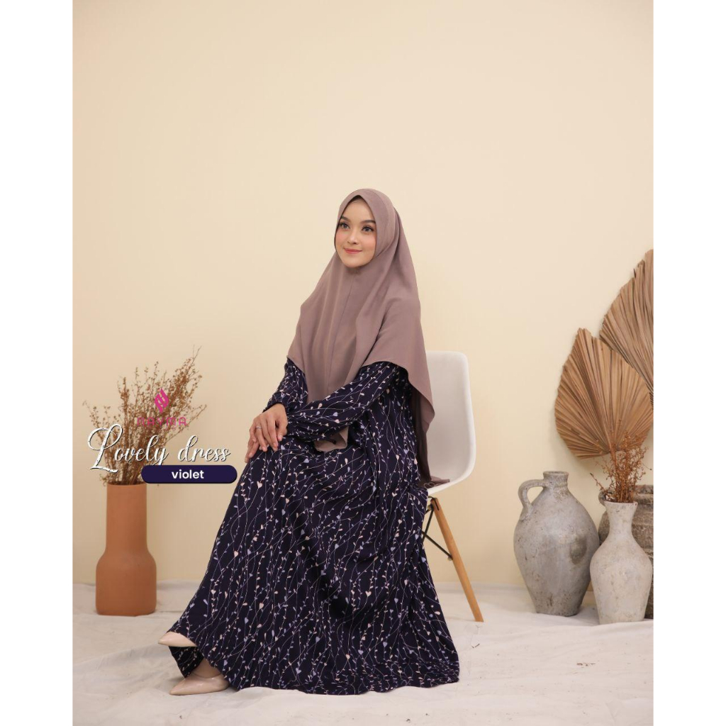 LOVELY DRESS by NAYMA/Busana Muslim Wanita/Gamis/Gamis Dewasa