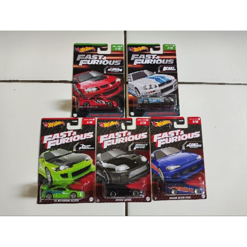 Fast &amp; Furious Nissan Silvia, Toyota Supra &amp; Mitsubishi Eclipse Hotwheels