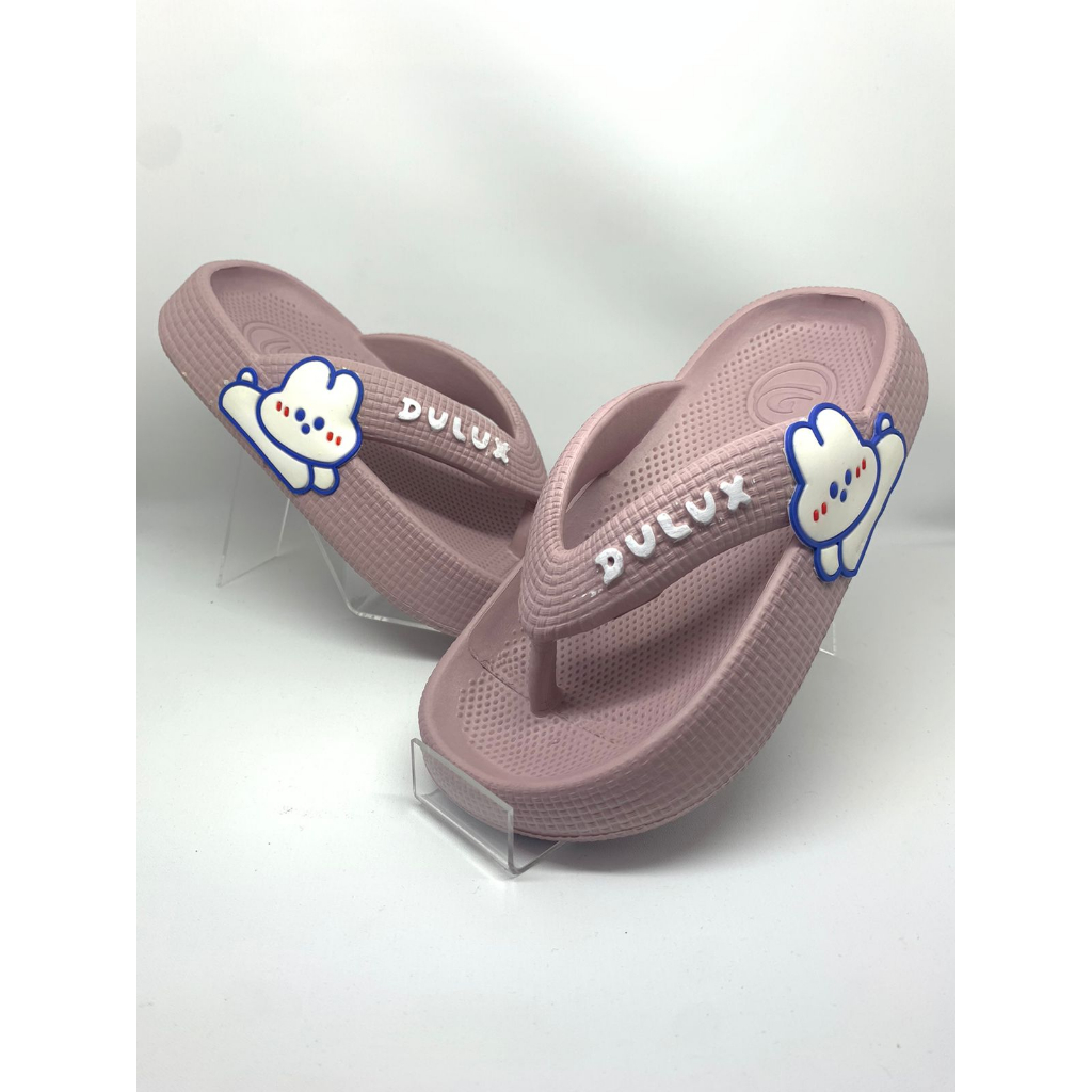 Sandal Jepit Anak Perempuan Usia 4 5 6 7 Tahun Motif Kelinci Dulux 510C