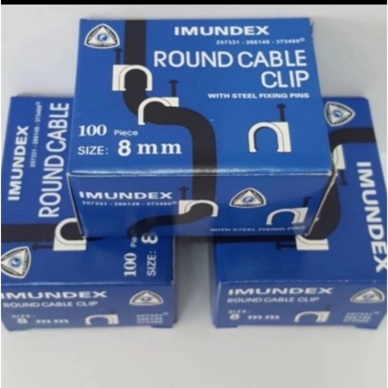 Klem kabel imundex 8mm +paku beton,klem imundex 8mm