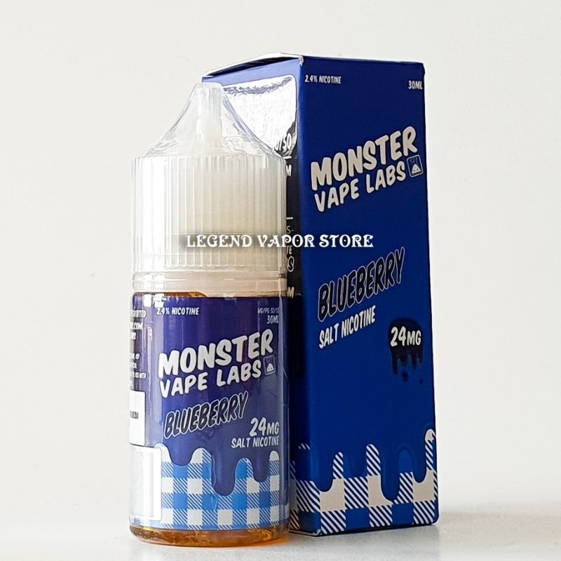 SALT NIC - LIQUID MONSTER VAPE LABS Blueberry 30ML 24MG 48MG AUTHENTIC JAM MONSTER