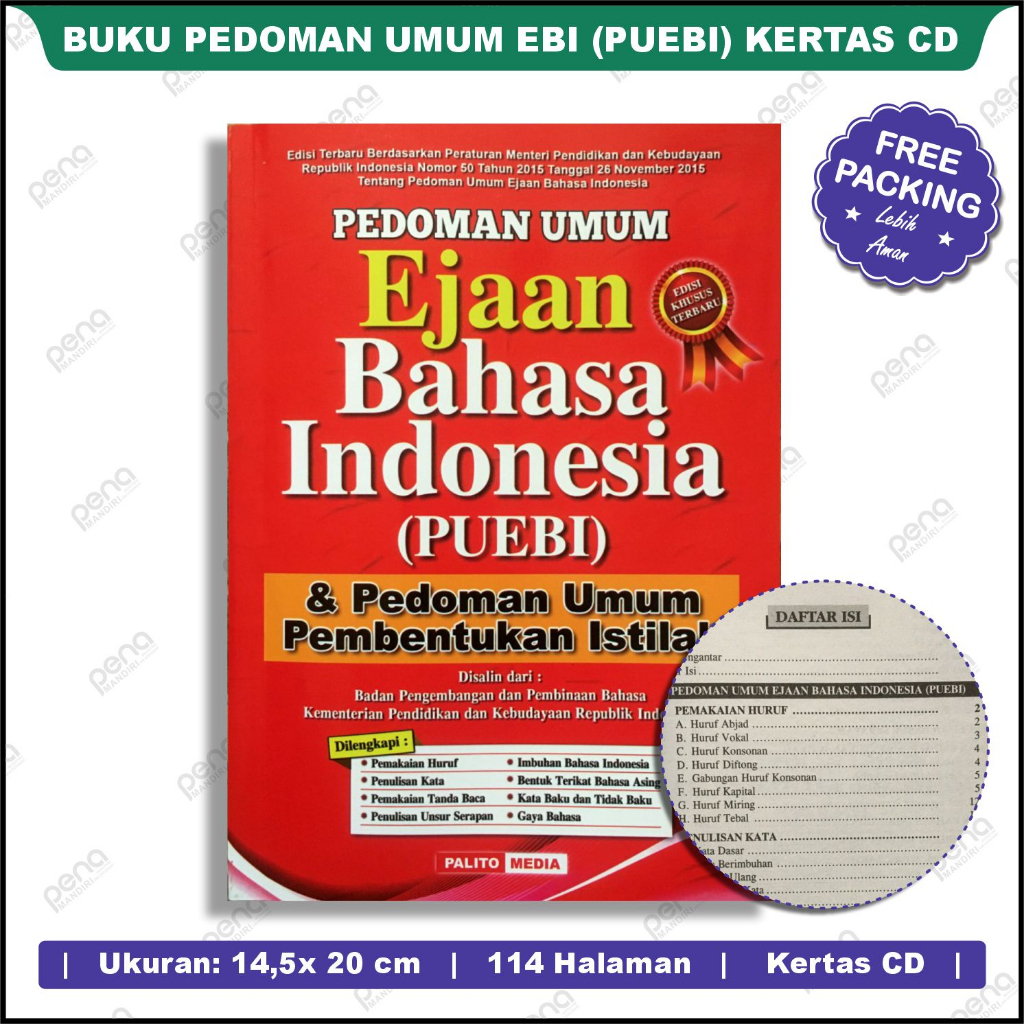 Pedoman Umum Ejaan Bahasa Indonesia CD - PUEBI