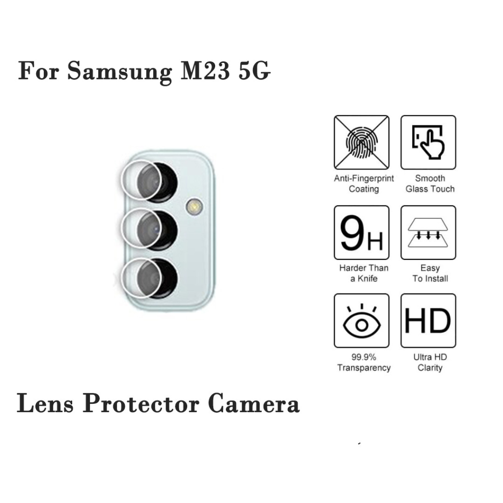 Pelindung Kamera Samsung M22 4G/M23 5G/M30S/M31/M32 4G/M33 5G/M51/A03 Tempered Glass Protection Camera Bening