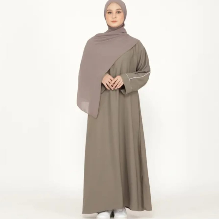 ( BISA COD) ABAYA POLOS POLET PANJANG/ GAMIS JUMBO POLET PANJANG BASIC ABAYA TURKI