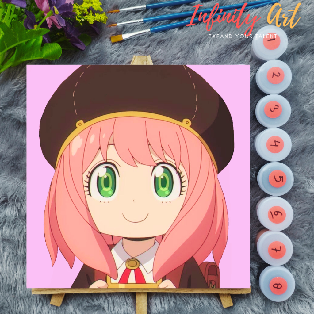

HJK Paint by Number [ Spy x Family ] Anya Forger Paint By Number Anime 20x20 cm Paint by Number Kit