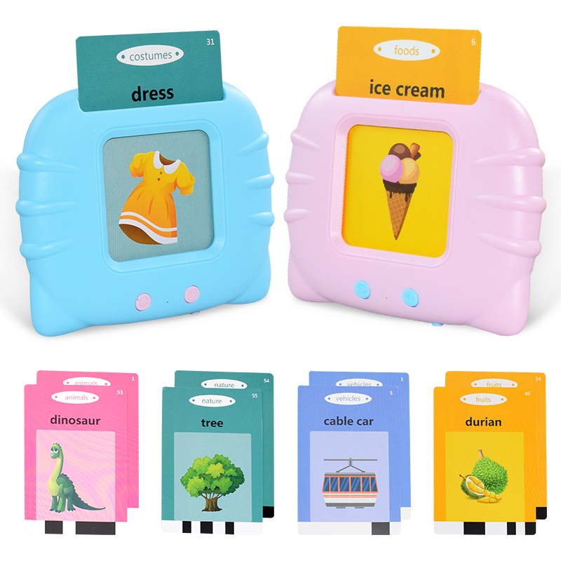 Mainan Anak Edukasi Belajar Bahasa Inggris Audio Flash Card English Education Talking Flash Memory Card Machine Toys Pure Flash Cards Games Music