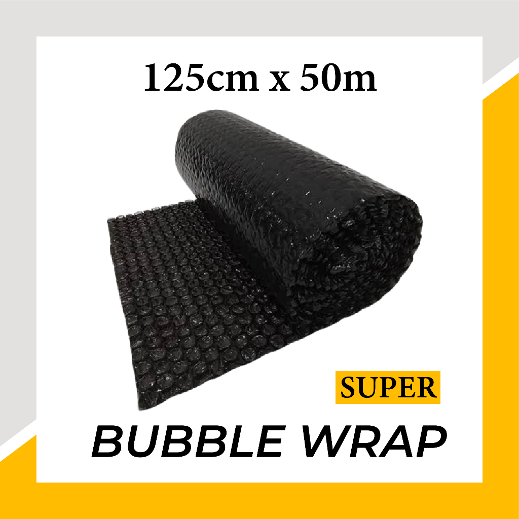 

Bubble Wrap 125cm x 50m - Hitam | Bubble Pack | Plastick Packing Termurah